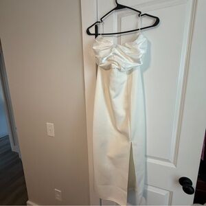 Lena White Satin Top
